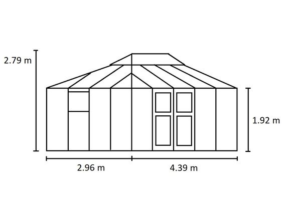 Теплица Juliana Grand Oasis Anthracite (13,0 м²)